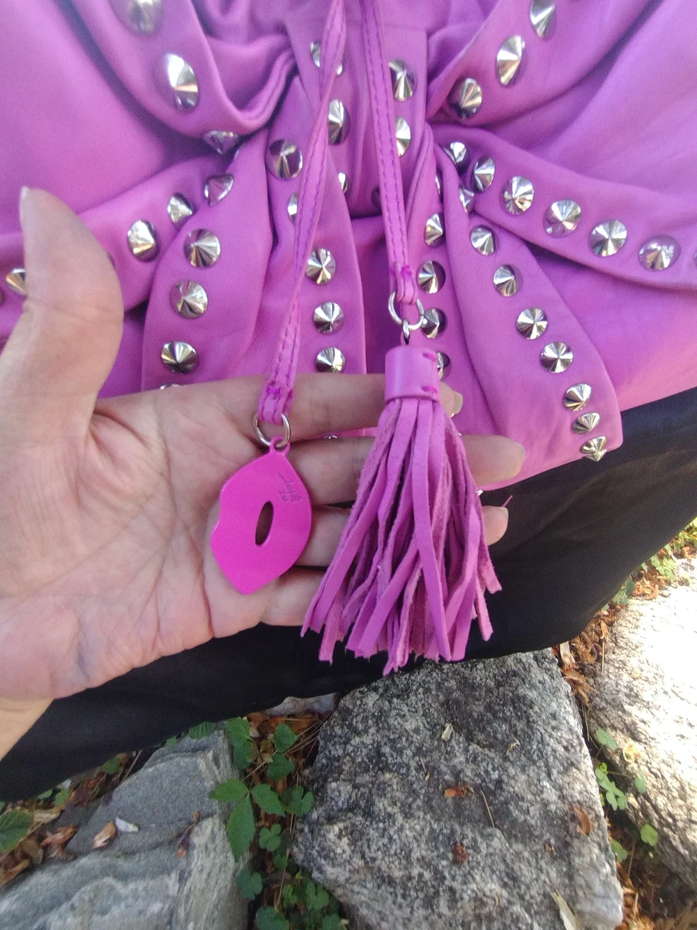 Betsey Johnson add leather tassel